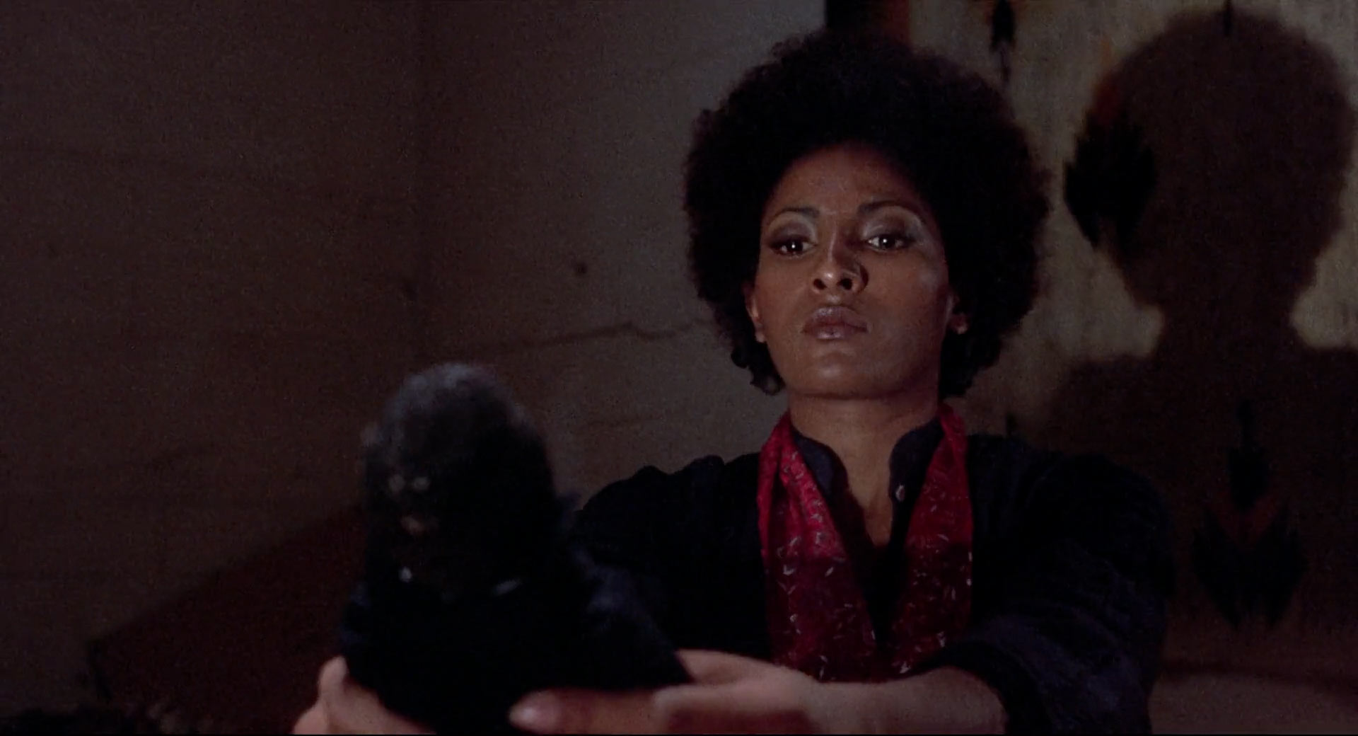 Pam Grier performing a voodoo ritual in "Scream Blacula Scream"